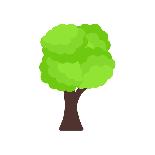 Webおよびモバイルアプリの設計のための白い背景に隔離されたツリーアイコンベクトル — ストックベクタ