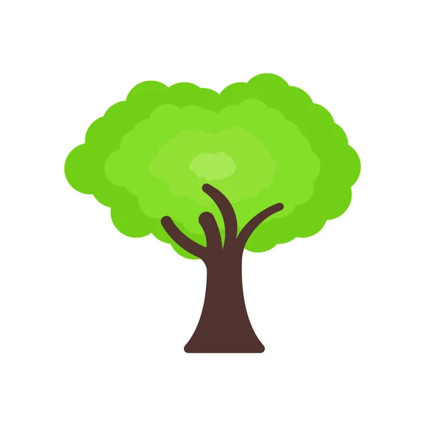 Webおよびモバイルアプリの設計のための白い背景に隔離されたツリーアイコンベクトル — ストックベクタ
