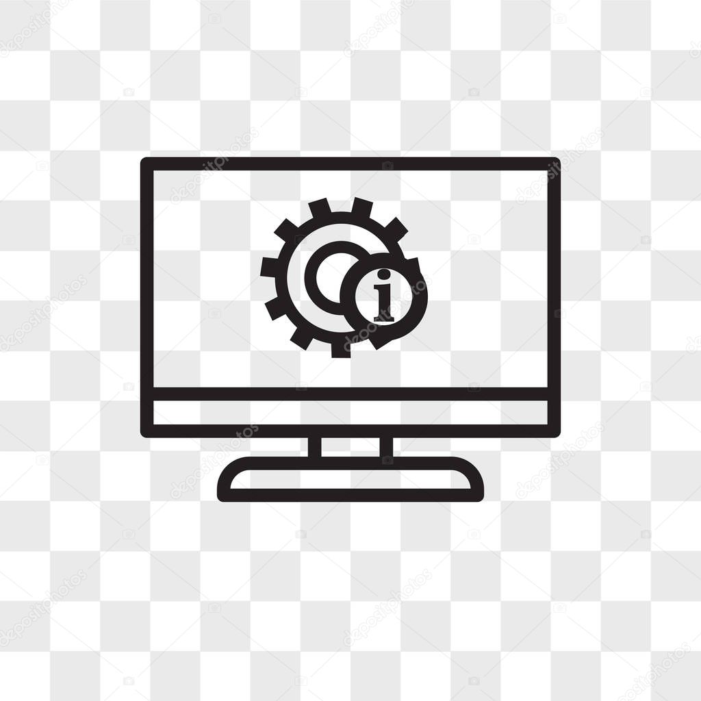 Itsm vector icon isolated on transparent background, itsm logo concept