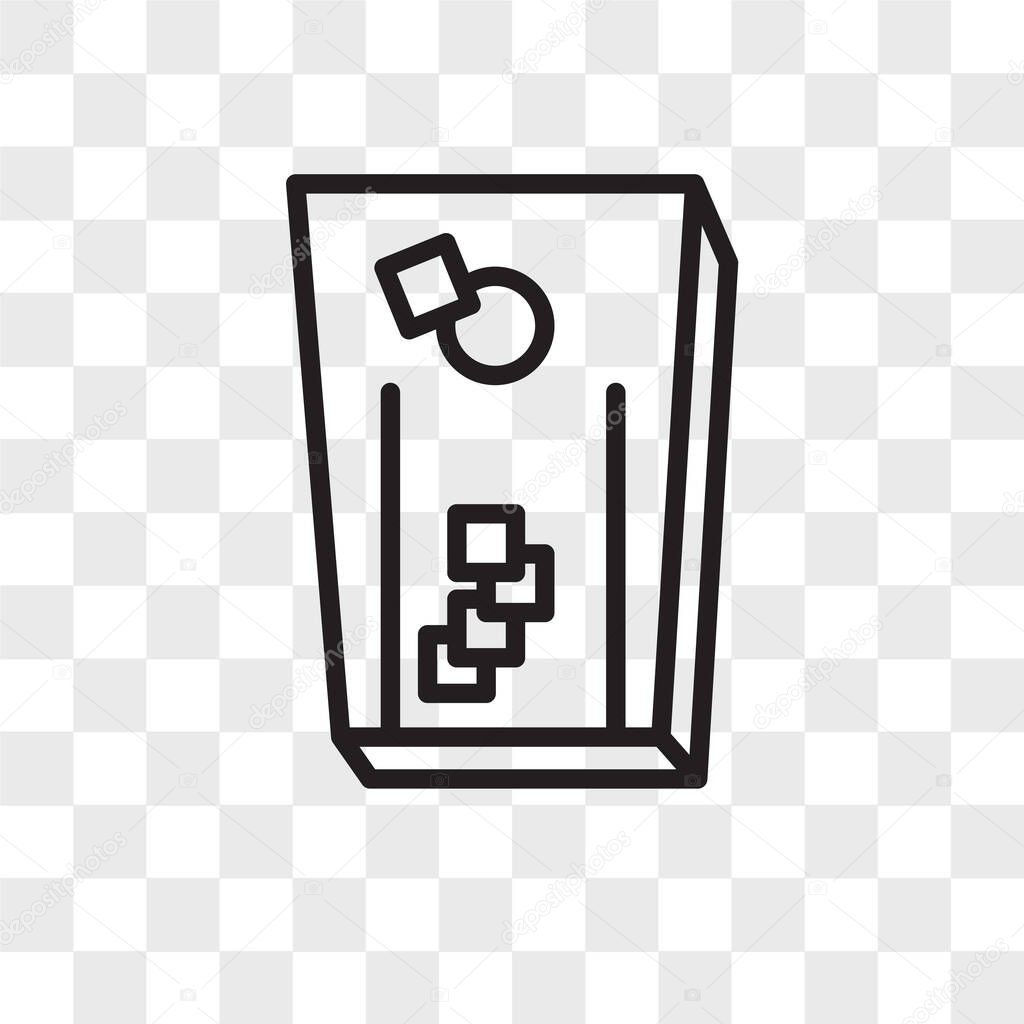 cornhole vector icon isolated on transparent background, cornhol