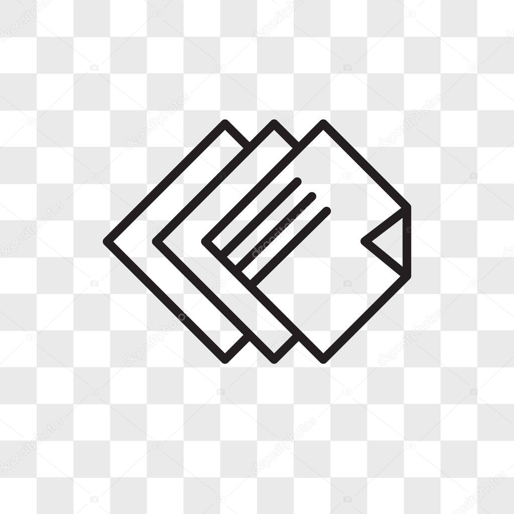 Layers vector icon isolated on transparent background, Layers logo concept