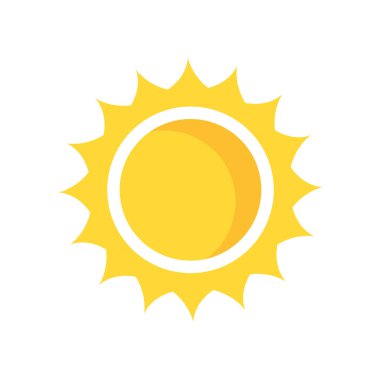 sun icon vector isolated on white background for your web and mobile app design