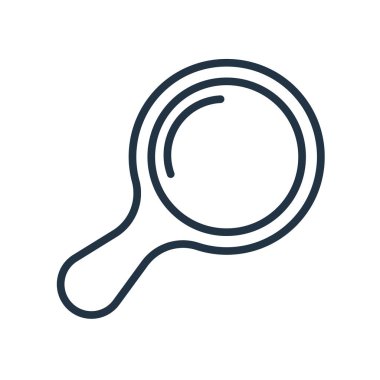 Beyaz arka plan üzerinde arama işareti izole arama simge vektör