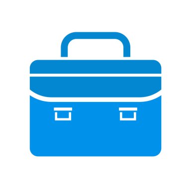 Web ve mobil uygulama tasarımınız için beyaz arkaplanda izole edilmiş evrak çantası simgesi vektörü