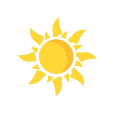 sun icon vector isolated on white background for your web and mobile app design