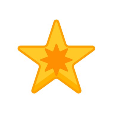 Star icon vector isolated on white background for your web and mobile app design