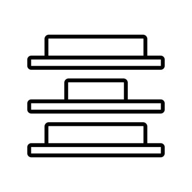 Alignment icon vector isolated on white background, Alignment si