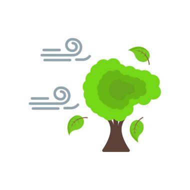 Windy icon vector isolated on white background for your web and mobile app design