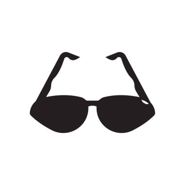 Beyaz arka plan üzerinde güneş gözlüğü izole güneş gözlüğü simge vektör 