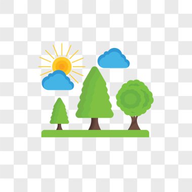 Saydam arka plan üzerinde ağaç logosu d izole ağaç vektör simgesi