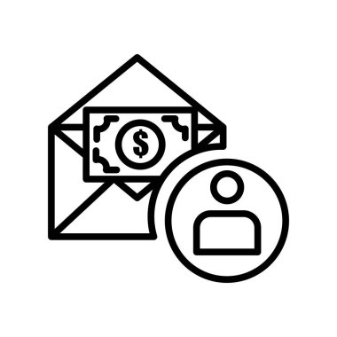 Yolsuzluk simgesi vektör işareti ve sembol beyaz sırt dekoltesinde izole edildi