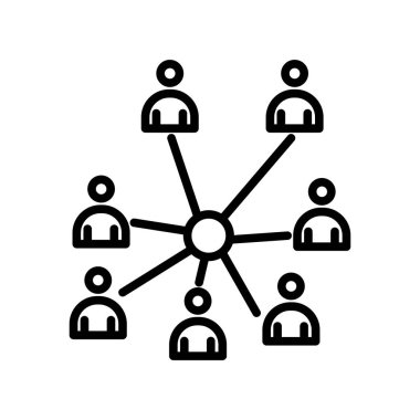 Ağ simge vektör işareti ve beyaz arka plan üzerinde izole sembolü