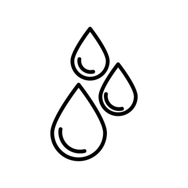 Beyaz arka plan üzerinde su damlası izole su damla simge vektör 