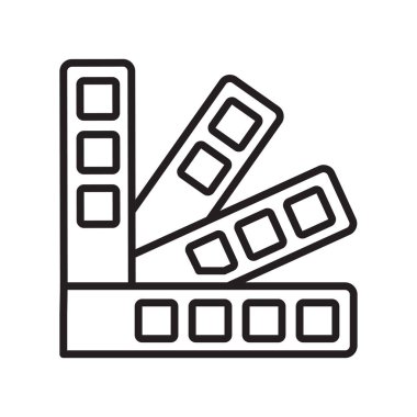 Beyaz arka plan üzerinde Pantone işareti izole Pantone simge vektör ,