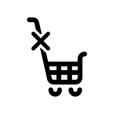 Beyaz arkaplanda kaldırma simgesi vektörü yok, kaldırma yok 