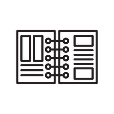 Beyaz arkaplanda izole edilmiş simge vektörü, bağlama işareti ,