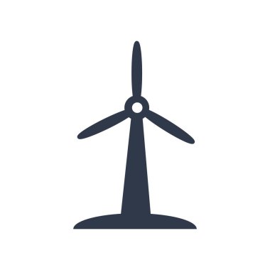 Rüzgar değirmeni simgesi vektörü web ve mobil uygulama tasarımınız için beyaz arkaplanda izole edildi