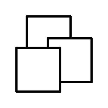 Squares icon vector isolated on white background, Squares sign ,