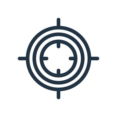 Focus icon vector isolated on white background, Focus sign