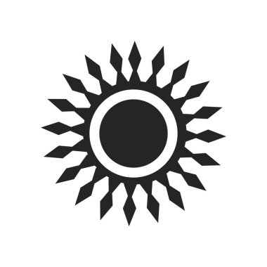 sun icon vector isolated on white background for your web and mobile app design