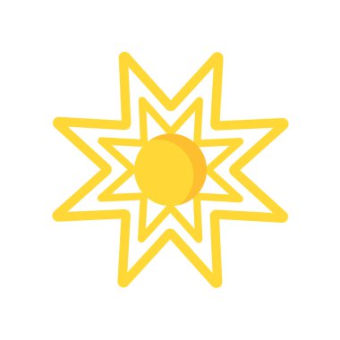 sun icon vector isolated on white background for your web and mobile app design