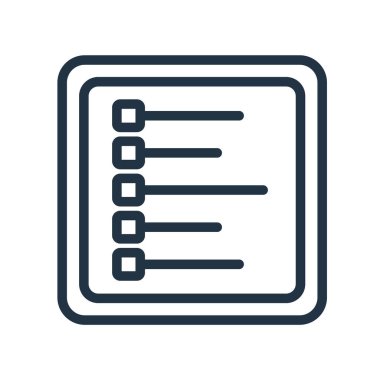 Metin simgesi vektörü beyaz arkaplanda izole edildi, metin işareti