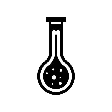 Kimyasal İçerik simgesi vektörü beyaz arkaplanda izole edildi, Chemi