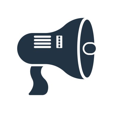 Hoparlör simgesi vektör beyaz zemin üzerine, hoparlör izole işareti