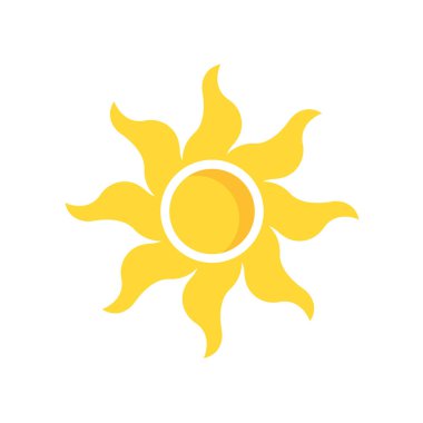 sun icon vector isolated on white background for your web and mobile app design