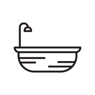 Bowling simgesi vektör işareti ve beyaz arkaplanda izole edilmiş sembol