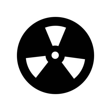 Toksik ikon vektörü beyaz arkaplanda izole edildi, Toksik işaret, savaş