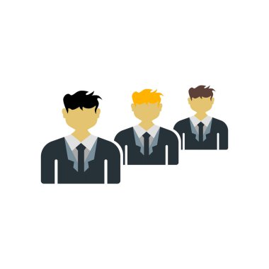 Takım simgesi vektörü web ve mobil uygulama tasarımınız için beyaz arkaplanda izole edildi