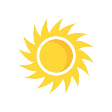 sun icon vector isolated on white background for your web and mobile app design