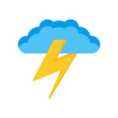 Storm icon vector isolated on white background for your web and mobile app design