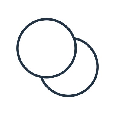 Overlap icon vector isolated on white background, Overlap sign