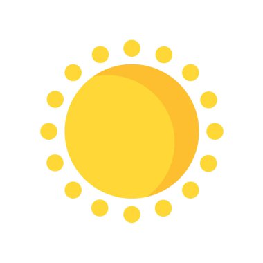 sun icon vector isolated on white background for your web and mobile app design
