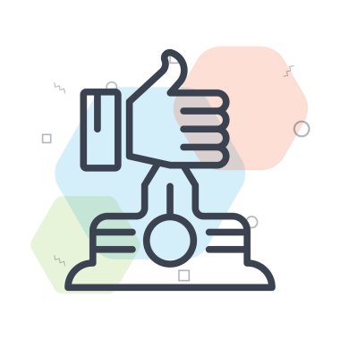 Trophy icon vector isolated on white background for your web and mobile app design