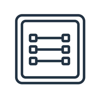 Beyaz arka plan üzerinde liste işareti izole liste simge vektör