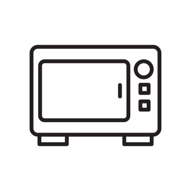 Beyaz arka plan üzerinde izole fırın simgesi