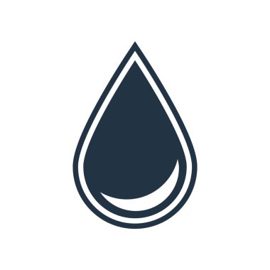 Beyaz arkaplanda izole edilmiş simge vektörünü bırak, bırak işareti