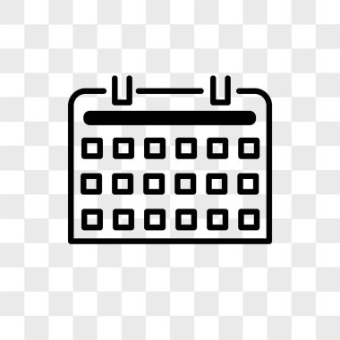 Saydam arka plan üzerinde Keyboar izole klavye vektör simgesi