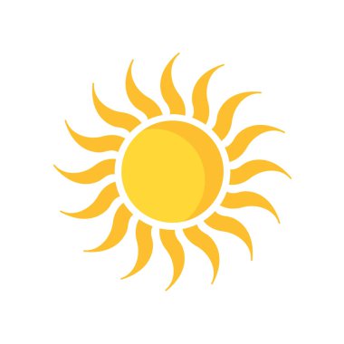 sun icon vector isolated on white background for your web and mobile app design
