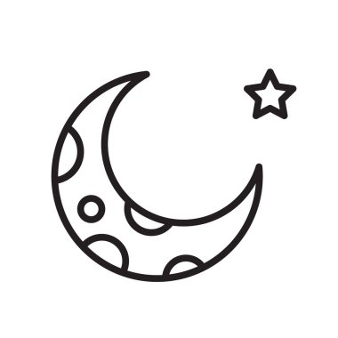 Sleep icon vector isolated on white background, Sleep sign