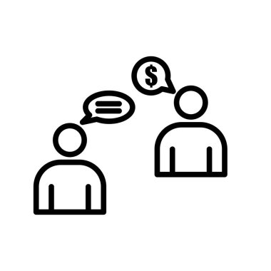 Rüşvet simgesi vektör işareti ve simgesi beyaz arkaplanda izole