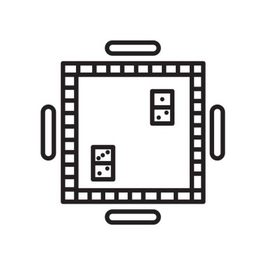 Oyun tahtası ikonu vektörü web ve mobil uygulama tasarımınız için beyaz arkaplanda izole edildi