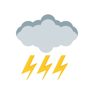 Storm icon vector isolated on white background for your web and mobile app design