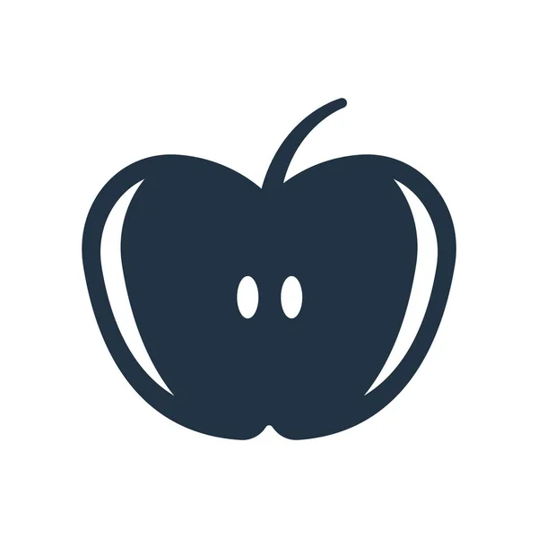 Icono de fruta vector aislado sobre fondo blanco, signo de fruta — Archivo Imágenes Vectoriales