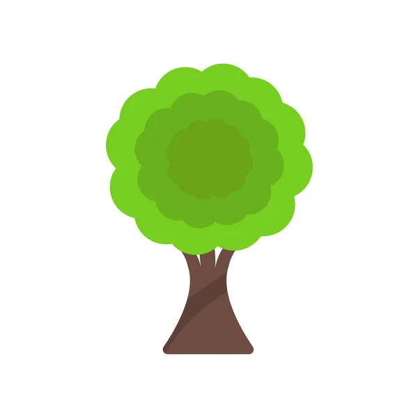 Icône de l'arbre signe vectoriel et symbole isolé sur fond blanc, T — Image vectorielle