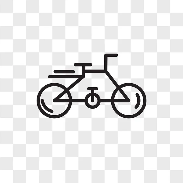 Fiets vector pictogram geïsoleerd op transparante achtergrond, fiets logo d — Stockvector
