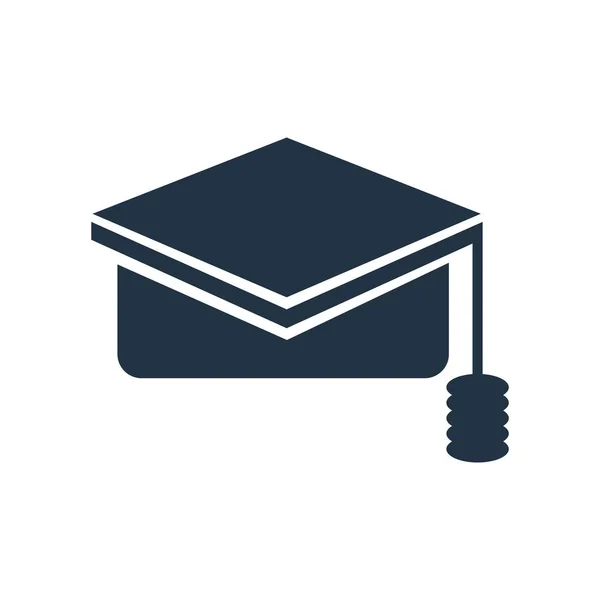 Mortarboard 图标矢量被隔离在白色背景上, Mortarboar — 图库矢量图片